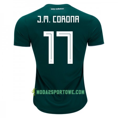 Koszulka Meksyk J.M.Corona 17 Mistrzostwa Świata 2018 Domowe Stroje Piłkarskie